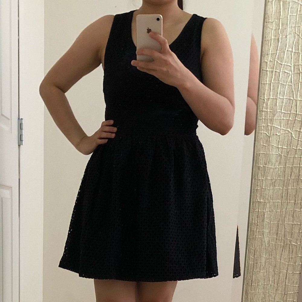 Beautiful Sfera Black Eyelet Dress